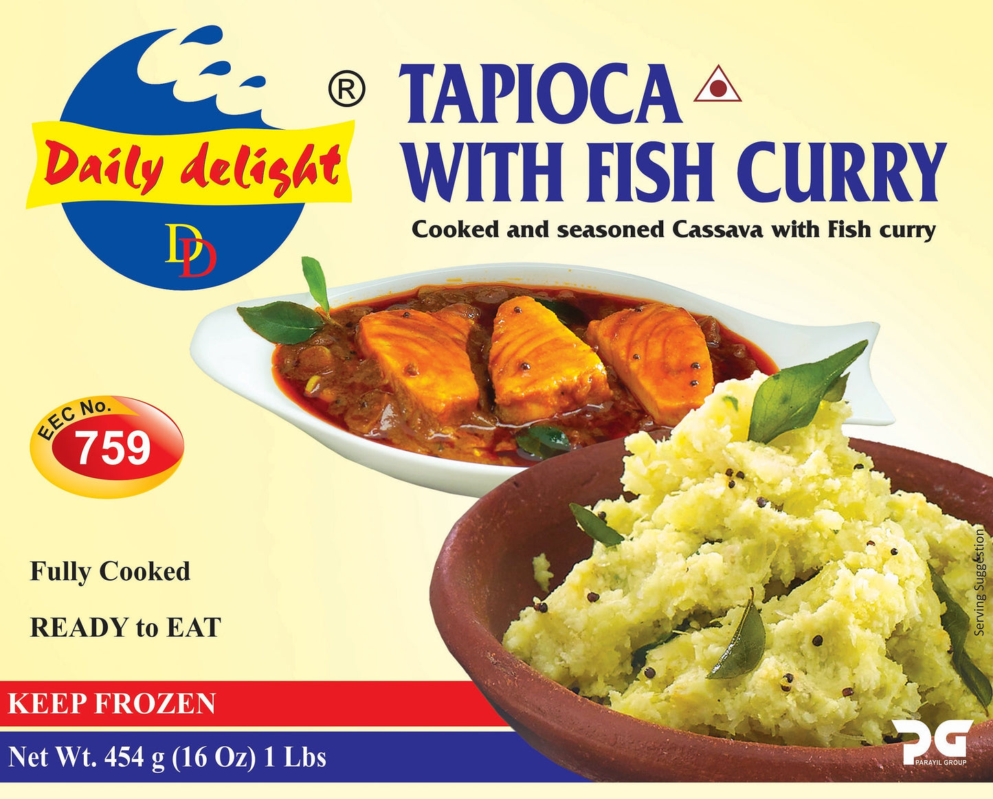 Daily Delight Tapioca With Fish Curry