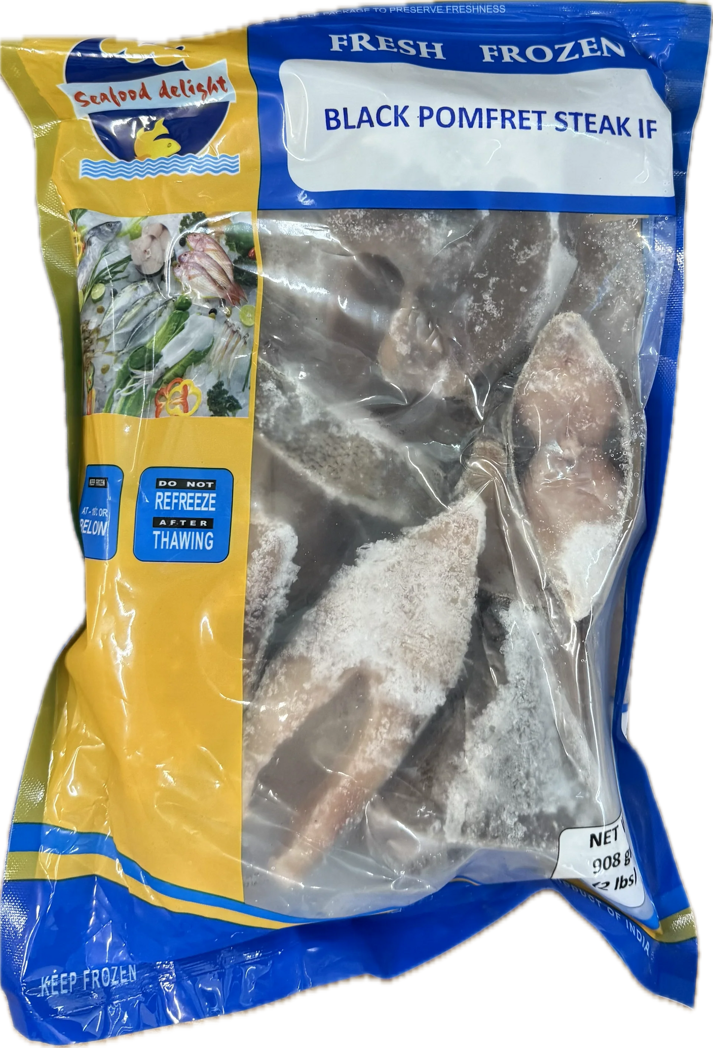 Seafood Delight Black Pomfret Steaks